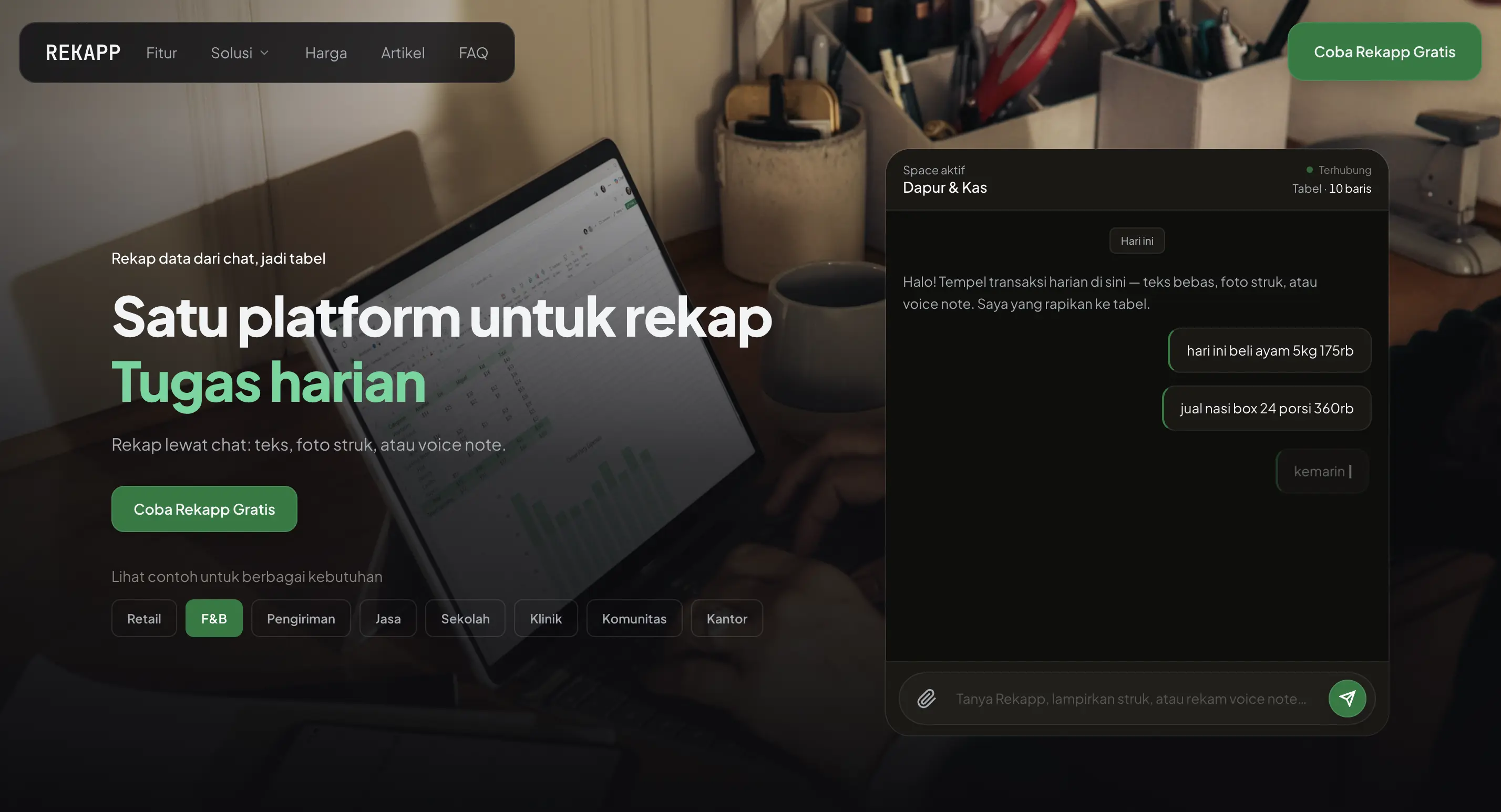 Tampilan Rekapp.id
